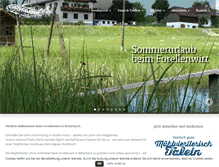 Tablet Screenshot of forellenwirt.com